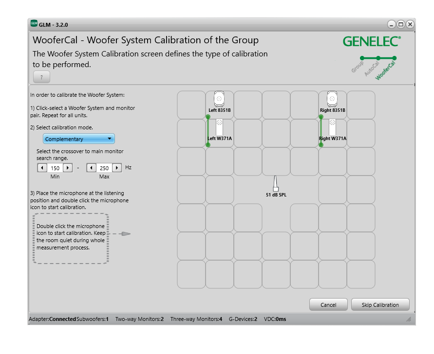 Genelec GLM 3.2.0 WooferCal