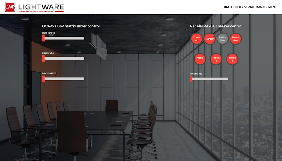 Smart IP - Lightware integration screenshot