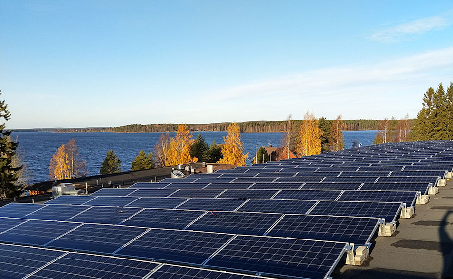 solar panels headoffice Iisalmi