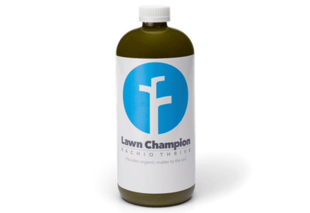 Bottle of Rachio Thrive Lawn Champion