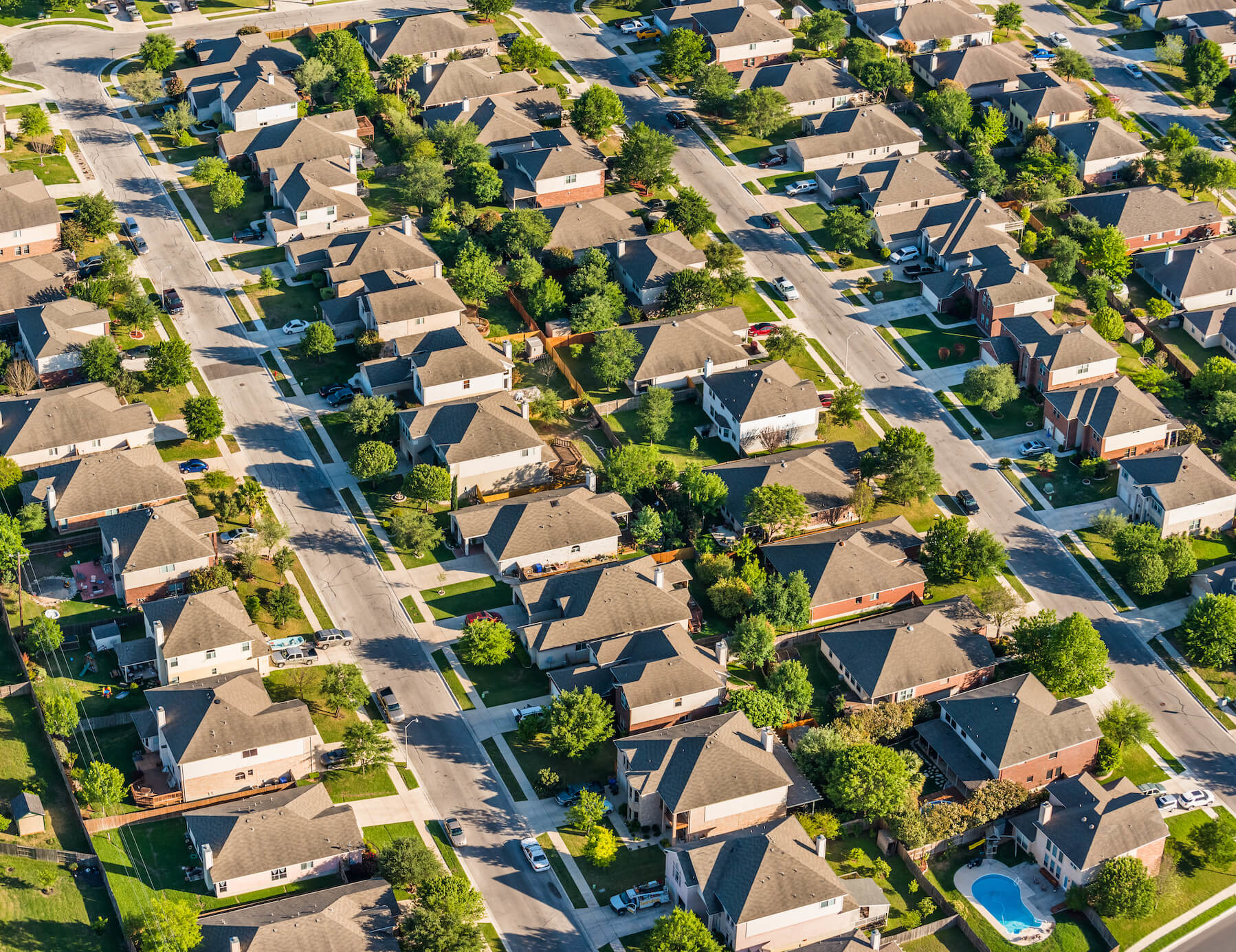Sub division with many houses