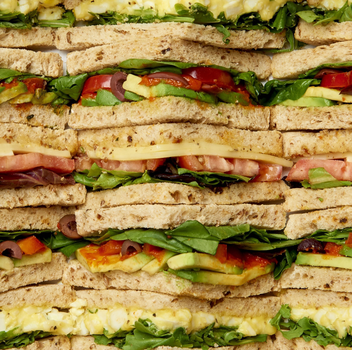 A Pret Catering sandwich platter