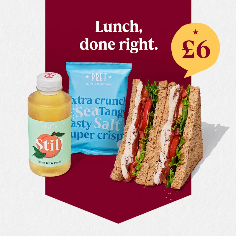 Main. Crisps. Drink. Lovely stuff.