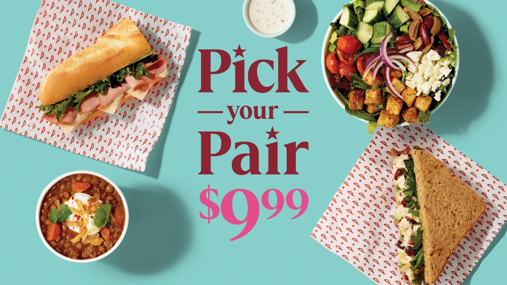 Mix & match the perfect lunch for $9.99
