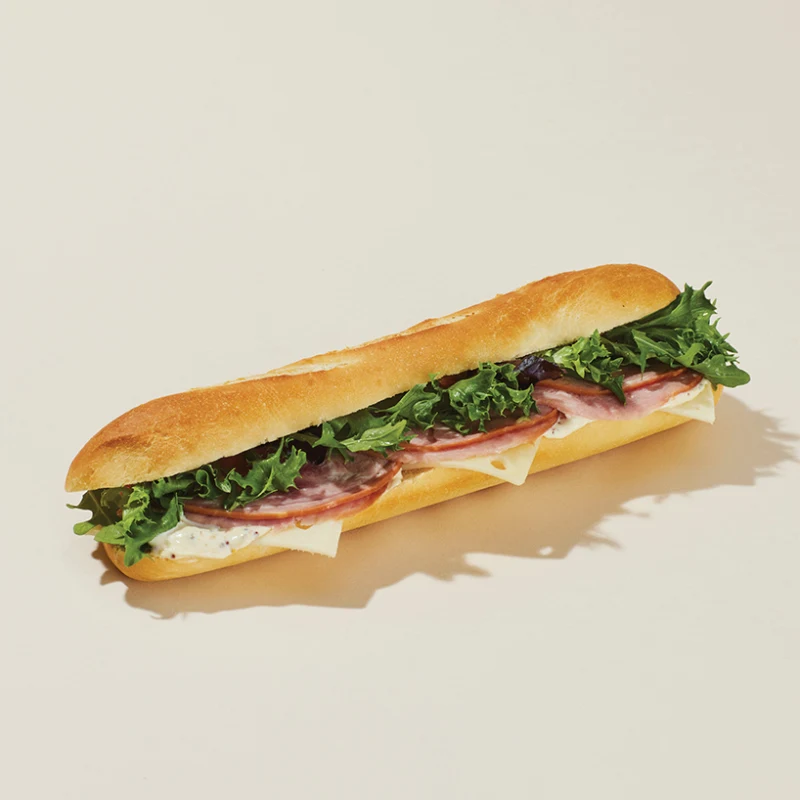 US004335 Prets Famous Ham and Cheese Baguette