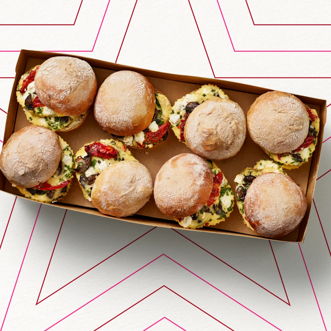 Pret's Veggie Breakfast Ciabatta Platter