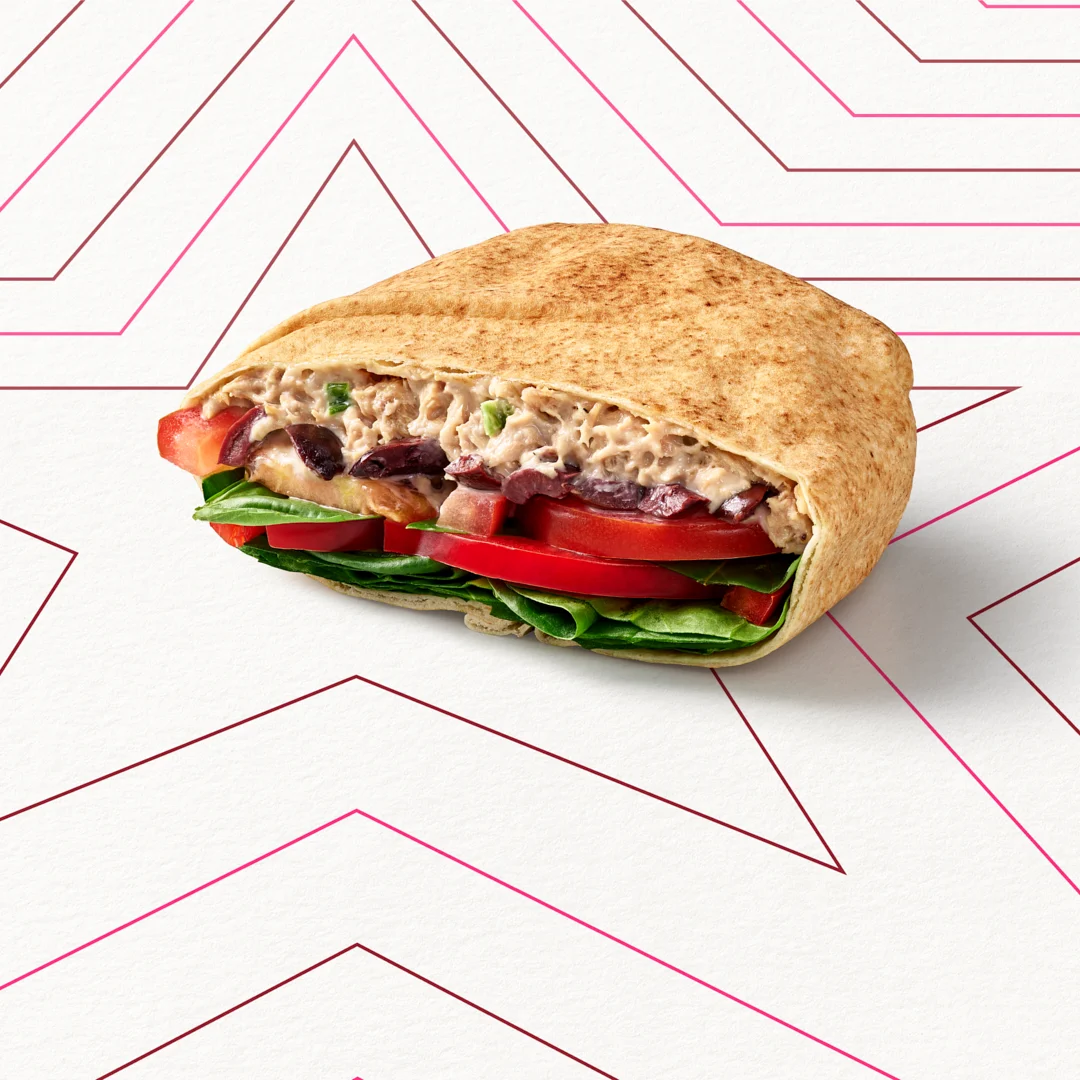 Mediterranean Style Tuna Half Flatbread