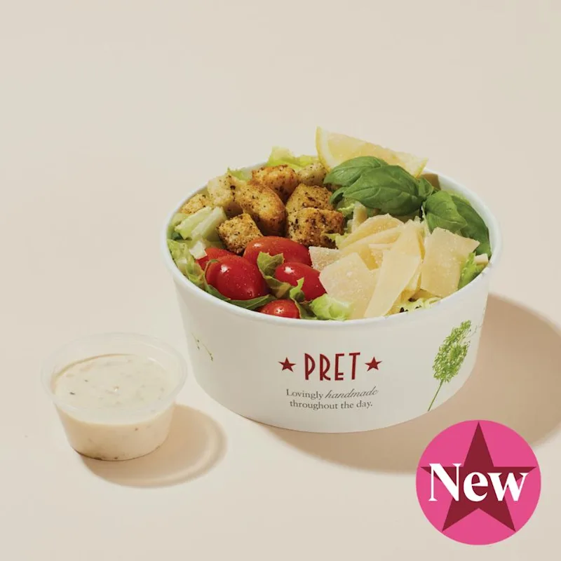 US004910 Caesar Side Salad with Caesar Dressing
