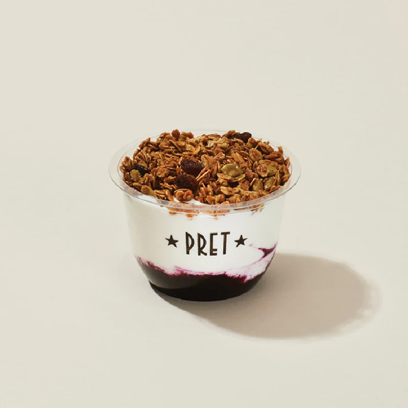 US003596 Blueberry and Granola Parfait Yogurt Pot