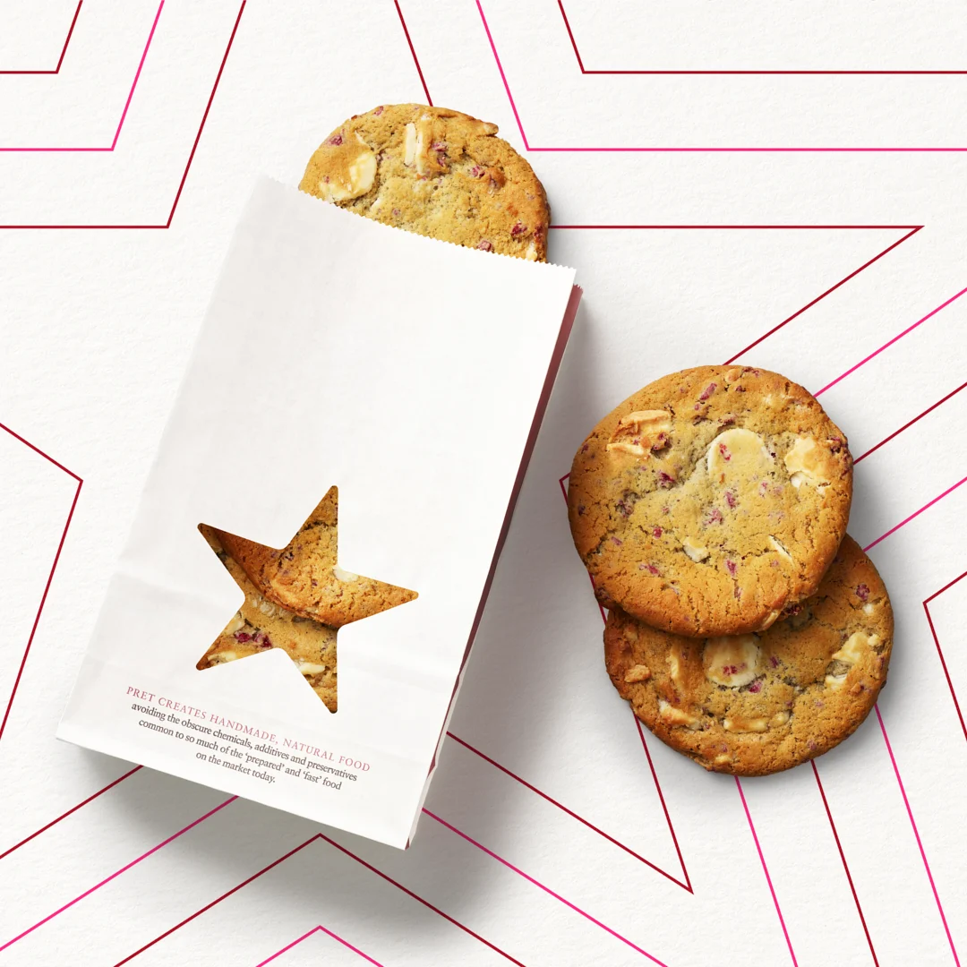 Raspberry & White Chocolate Cookie Bag