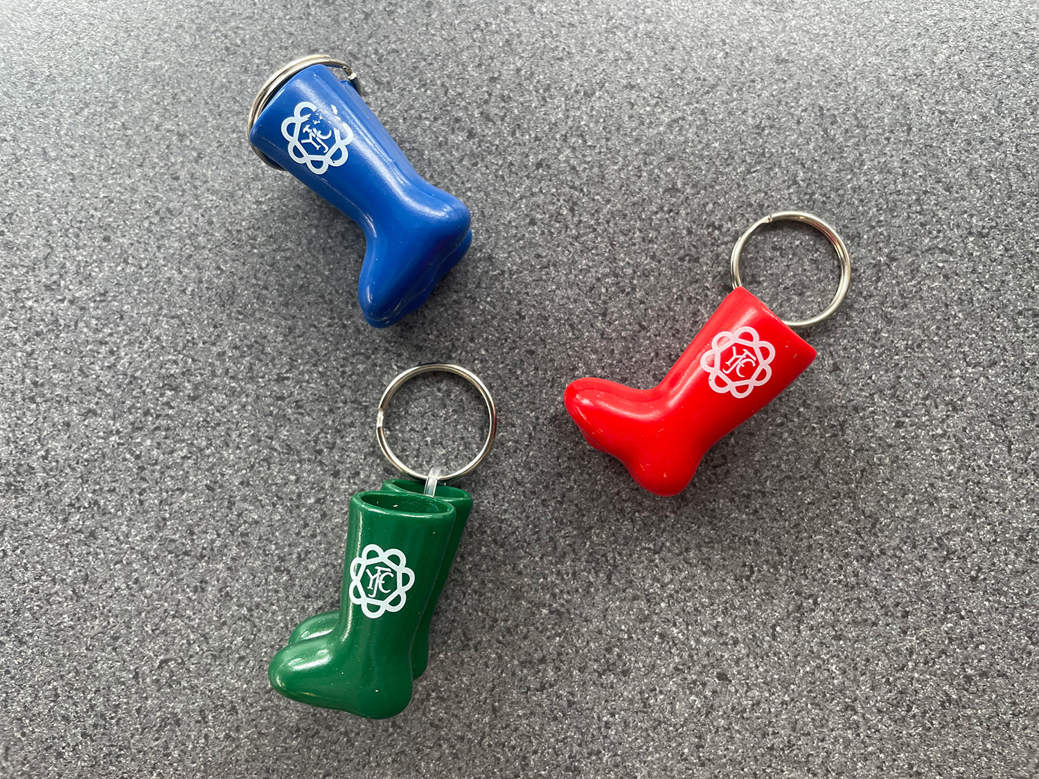 Welly Key Ring (Blue / Green / Red)