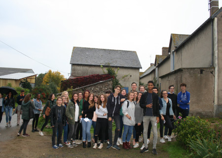 élèves du Lycée David d'Angers à Chalonnes