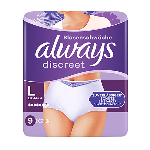 Always Discreet Inkontinenz Höschen Plus Größe L