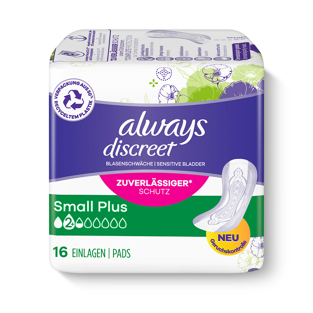 Always Discreet Inkontinenz Einlagen Small Plus 16stück
