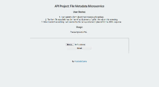 File Metadata Microservice