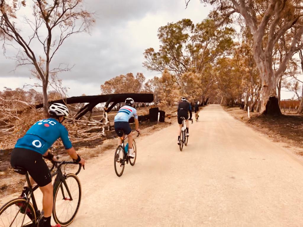 IACC members logging some kms at the Tour Down Under
