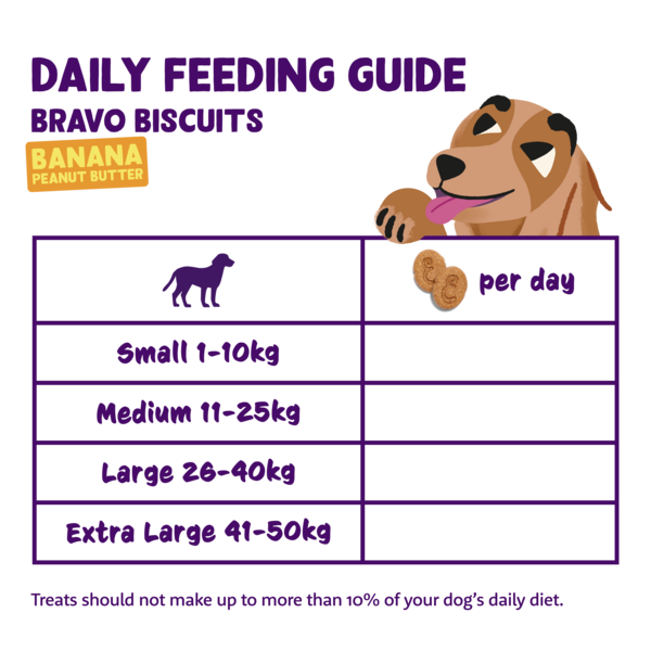 Feeding guidelines - DOG_JR-AD-SR_BISCUIT_BANANA10-PEANUT1 - EN