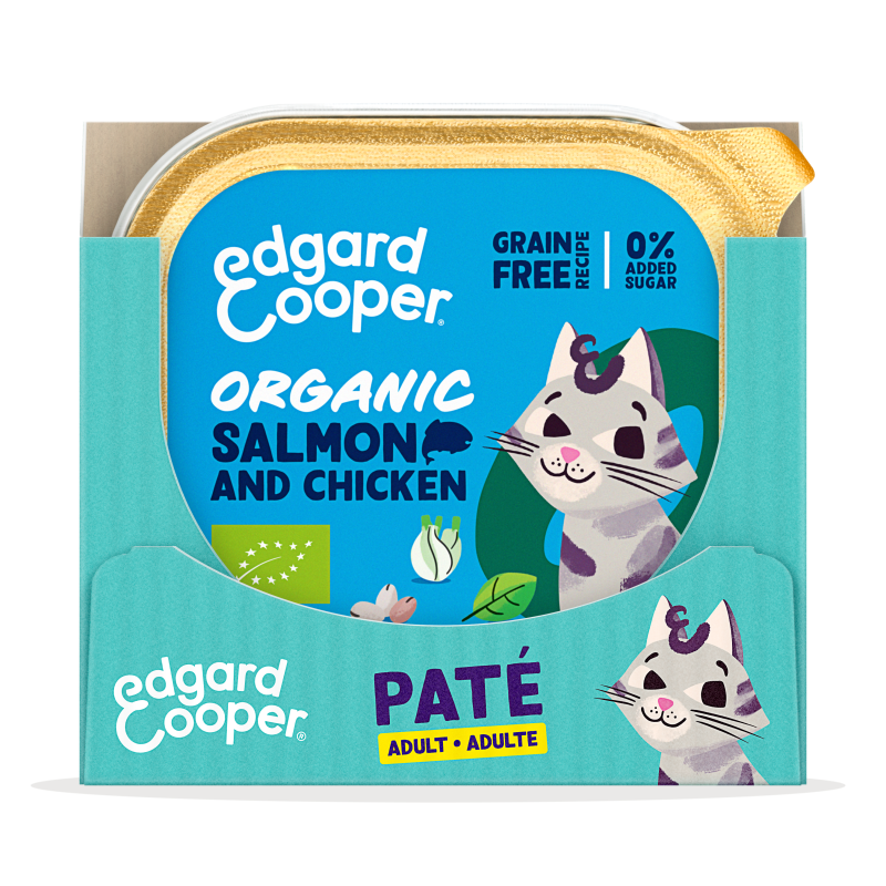 Pack - Cat Adult Pate Organic Salmon Chicken SRP EN