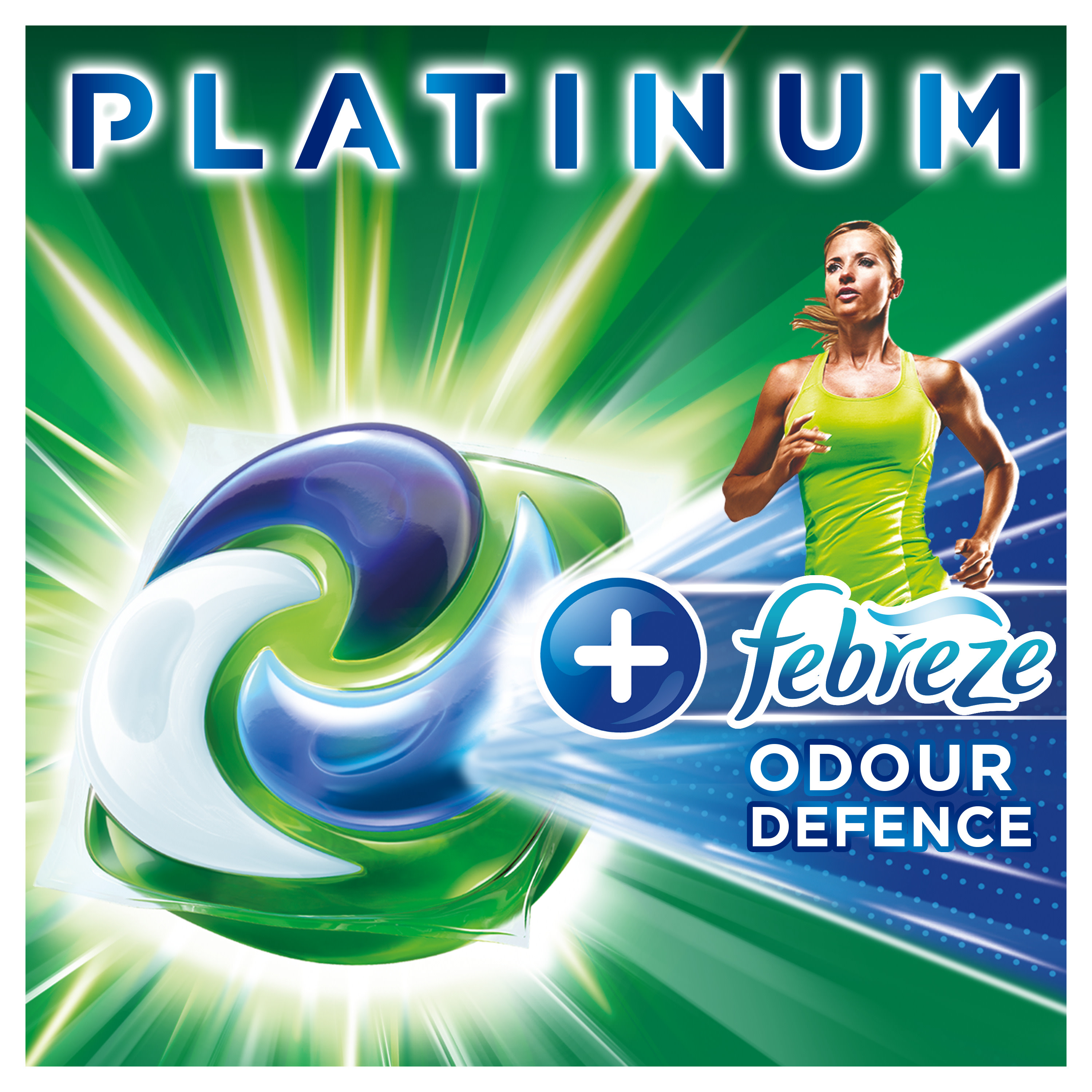 Ariel Platinum PODS® + Febreze Odour Defence