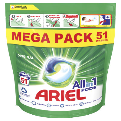 Ariel All In 1 Original Pods®  Mega Pack 51 Washes