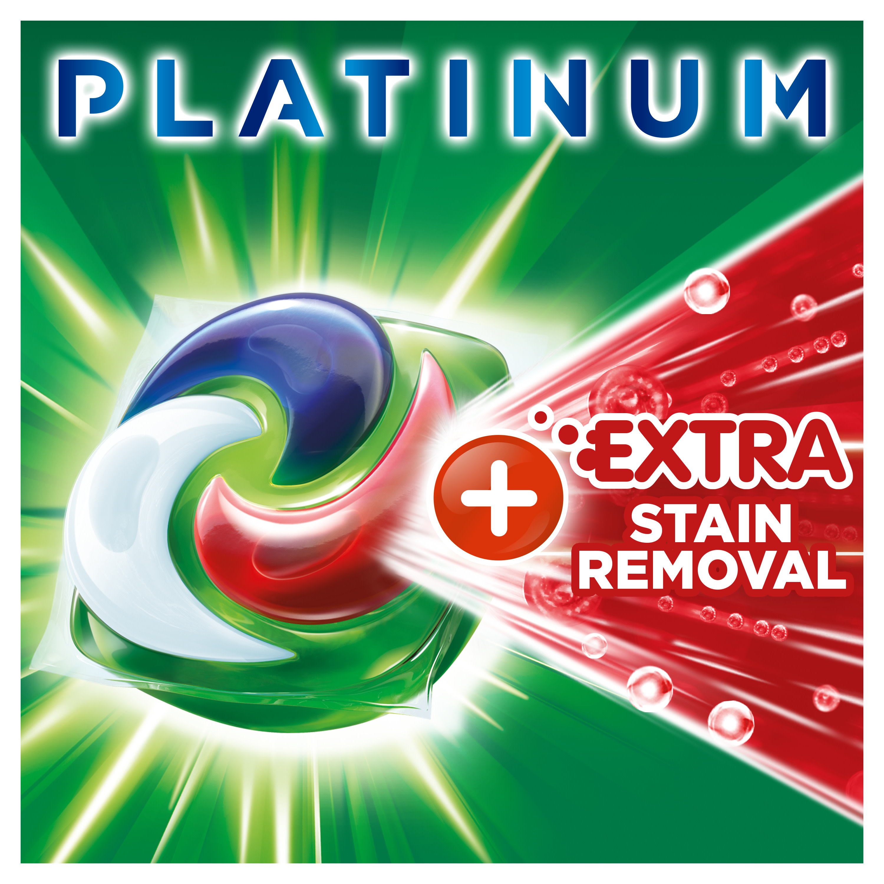 Ariel Platinum PODS® + Extra Stain Removal