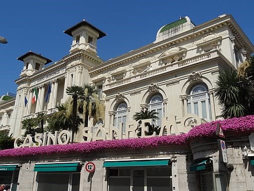 San Remo casino, where Dr Richard Jarecki won a fortune playing biased wheels