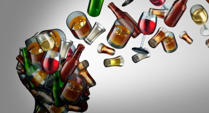 Artwork - Alcohol and substance abuse effects on the brain.
