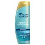 H&S (Kepeğe karşı etkili şampuan) markasının Derma X Pro, uzman saç derisi bakımı şampuanı. Mavi şişe üzerindeki lacivert şeritte "nemlendirici" yazıyor.