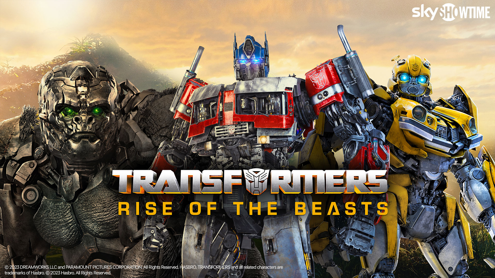 Transformers: Rise of the Beasts Key Art 1920x1080 Branded