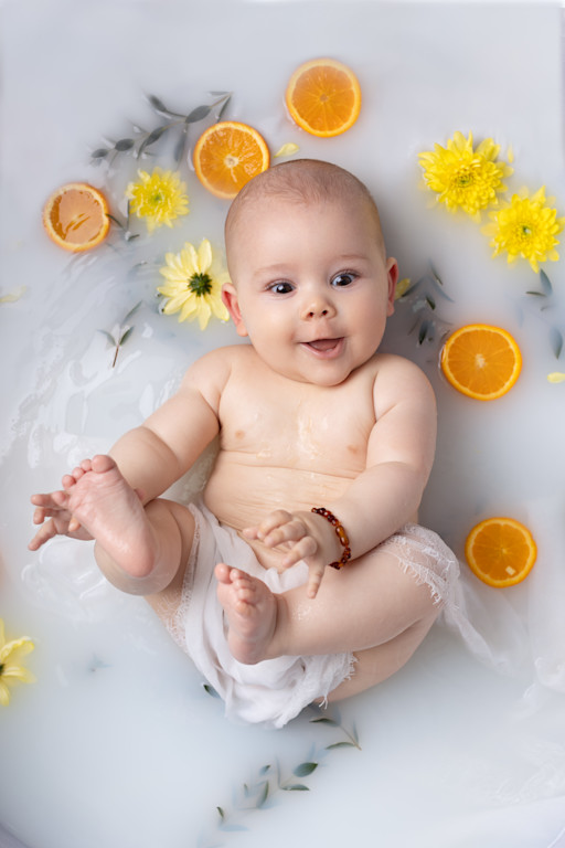 Séance photo bébé Bain de lait à Carcassonne