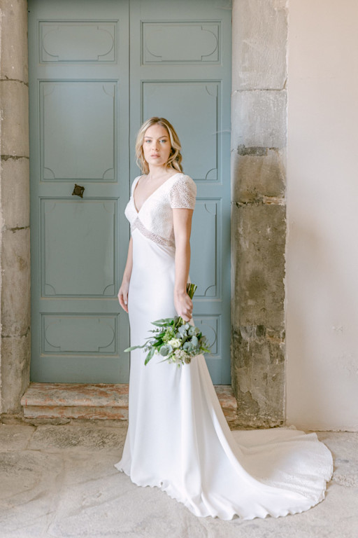 Shooting inspiration look de mariée à Carcassonne