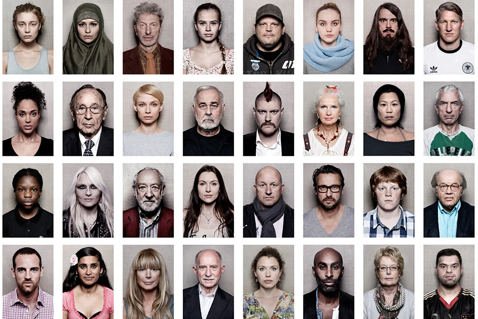 collection of portraits of famous and not famous german people - photos by Carsten Sander.