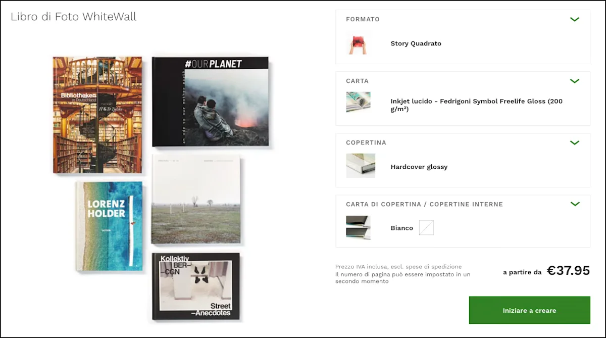 Editor online - Selezione prodotti Processo di creazione del software online passo dopo passo