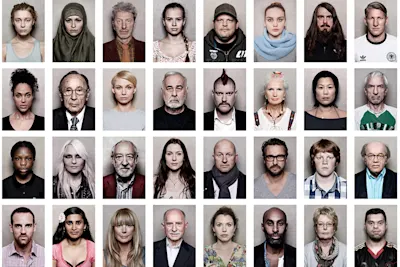 LP | Magazin | Inspiration | Product Grid Section | Auch interessant | Deutschlandportrait | Grid #7 | Image Verschiedene Porträts berühmter deutscher Persönlichkeiten - Foto von Carsten Sander.