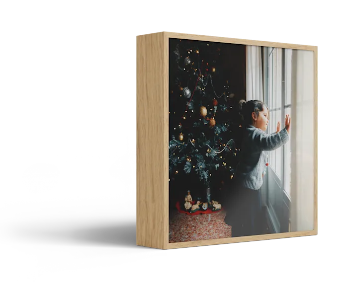 Standing ArtBox with matte acrylic surface against a white background.