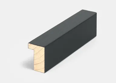 Échantillon de cadre : Hambourg 20 cm, chêne noir Échantillon de cadre de 11 cm de longueur avec bords droits
