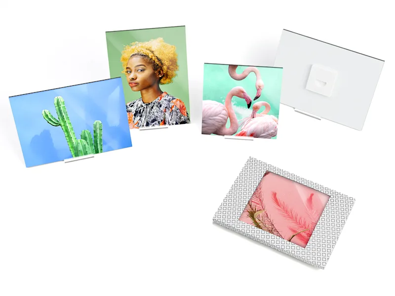 WhiteWall Acrylic Mini Multiple whitewall mini acrylic prints with and without envelope.