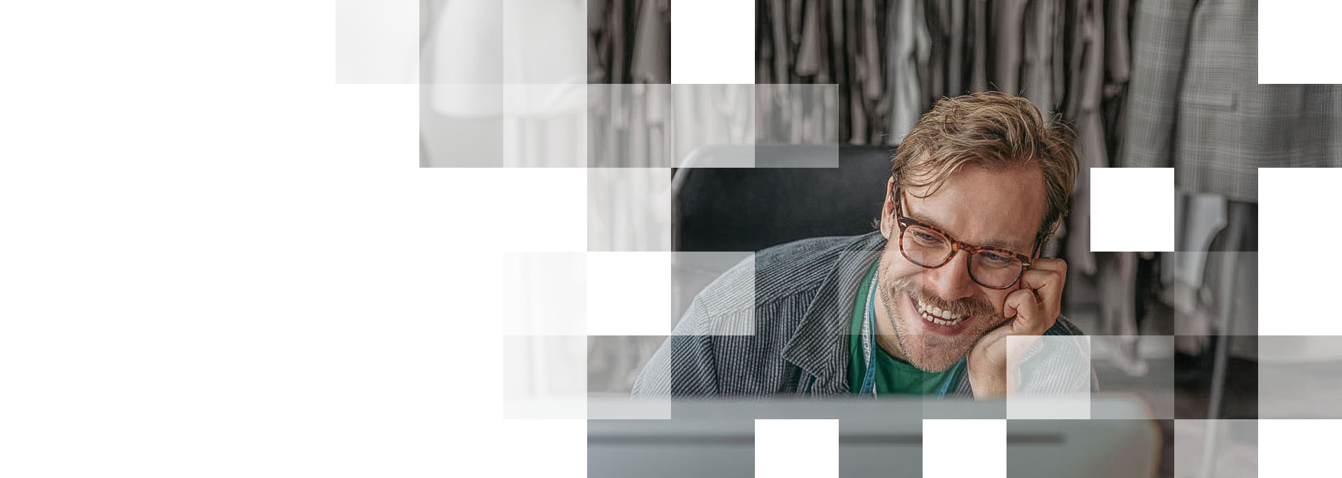 man smiling speaking on a phone