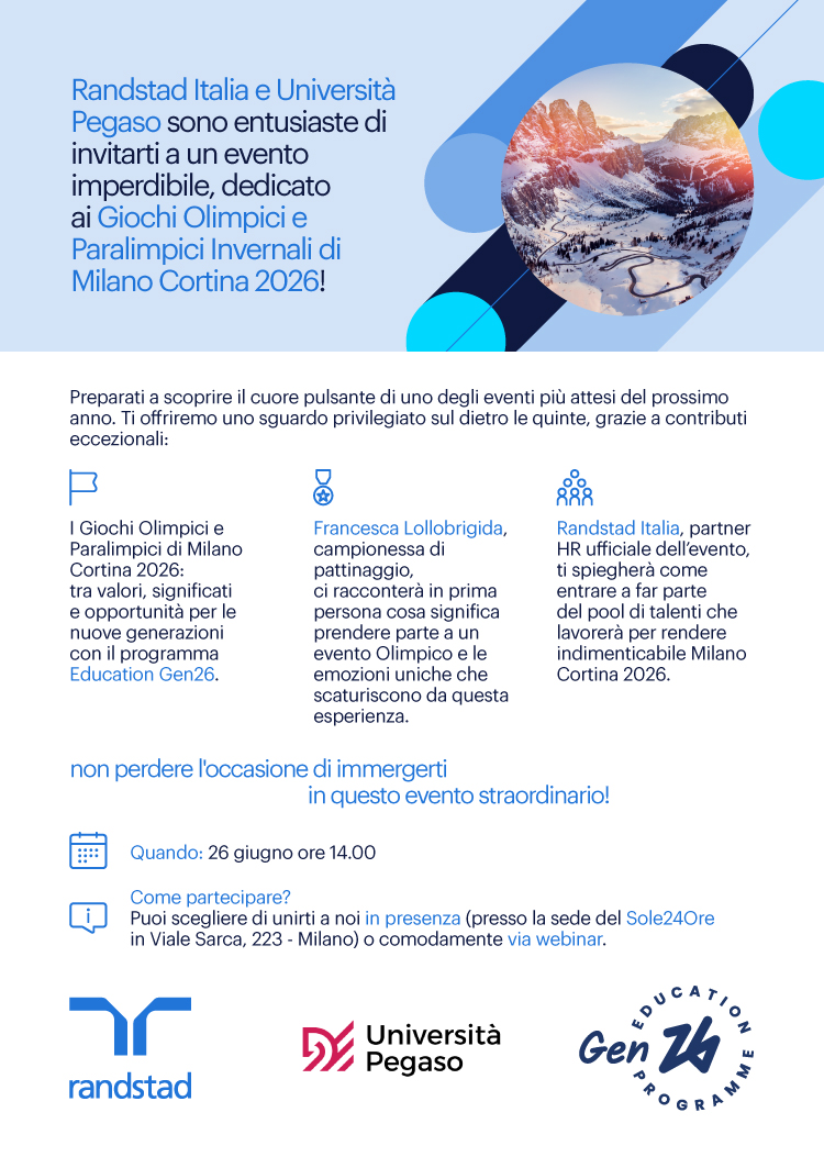 Recruiting Event – Randstad & Milano Cortina 2026