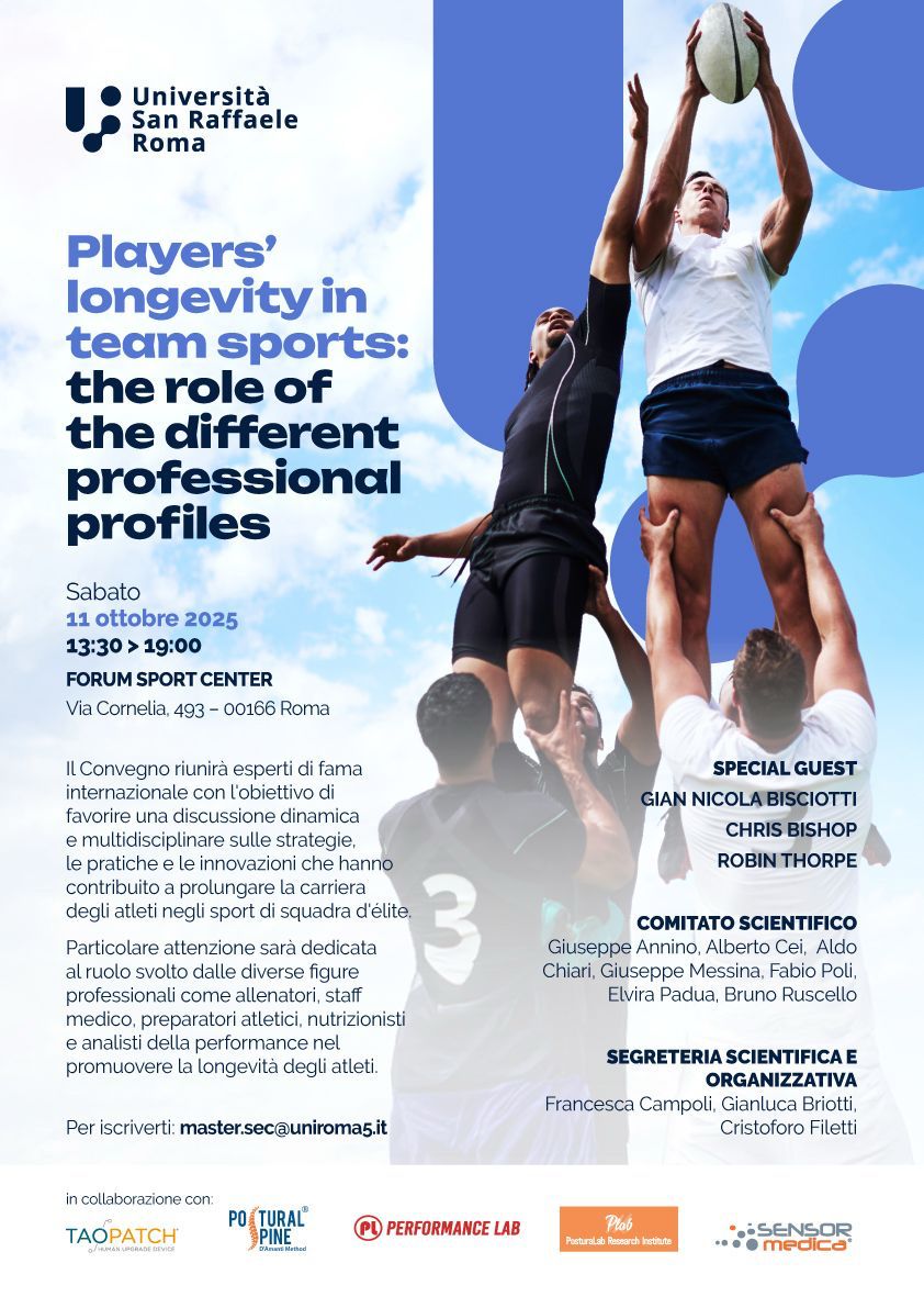 Convegno: Players' longevity in team sports: the role of the different professional profiles