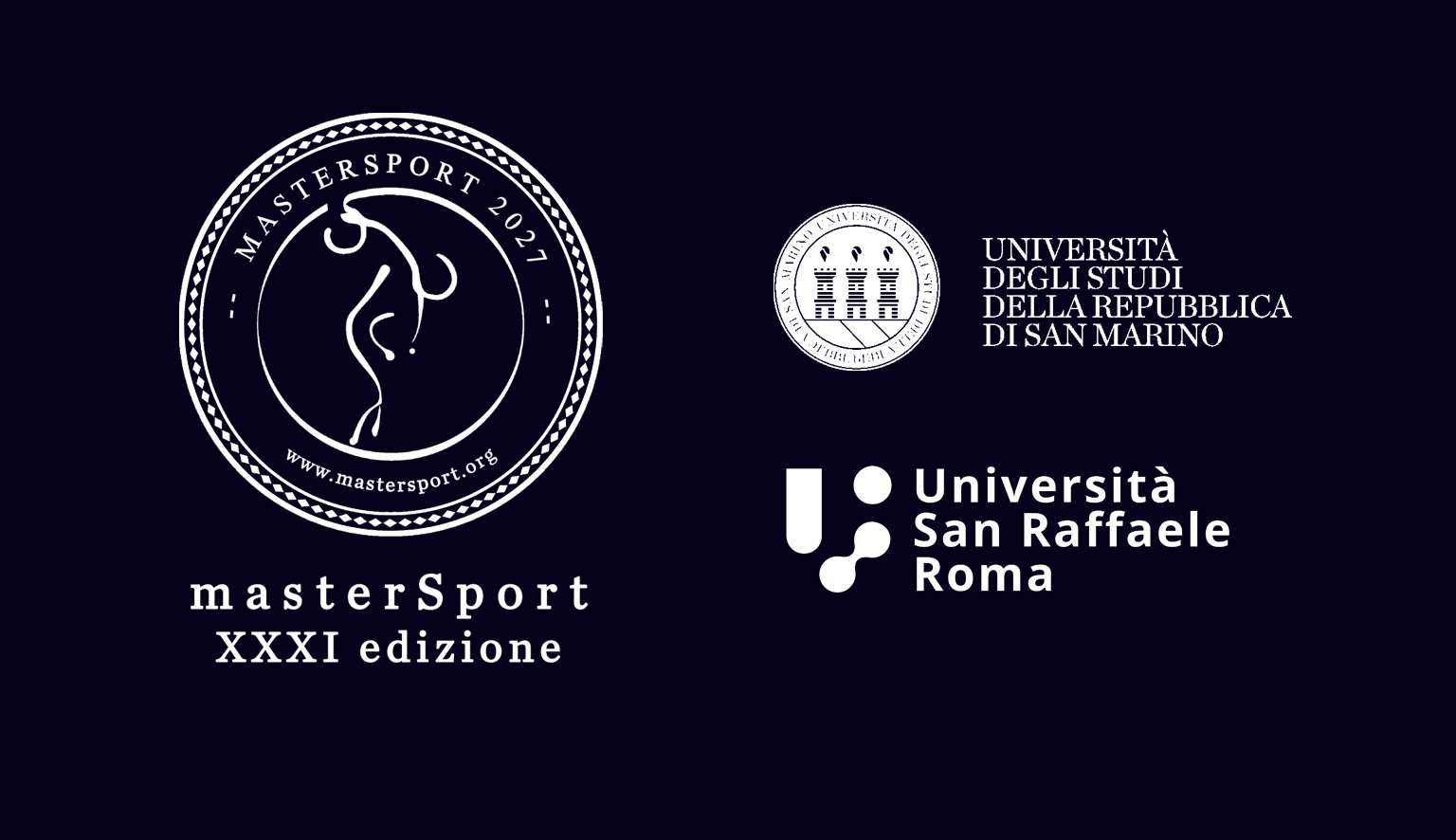 Logo mastrsport 31 più Università