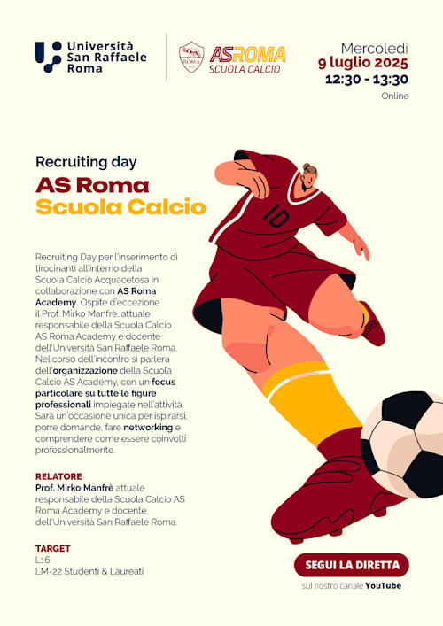 RECRUITING DAY ON LINE ACQUACETOSA CENTRO CALCIO ROMA ACADEMY