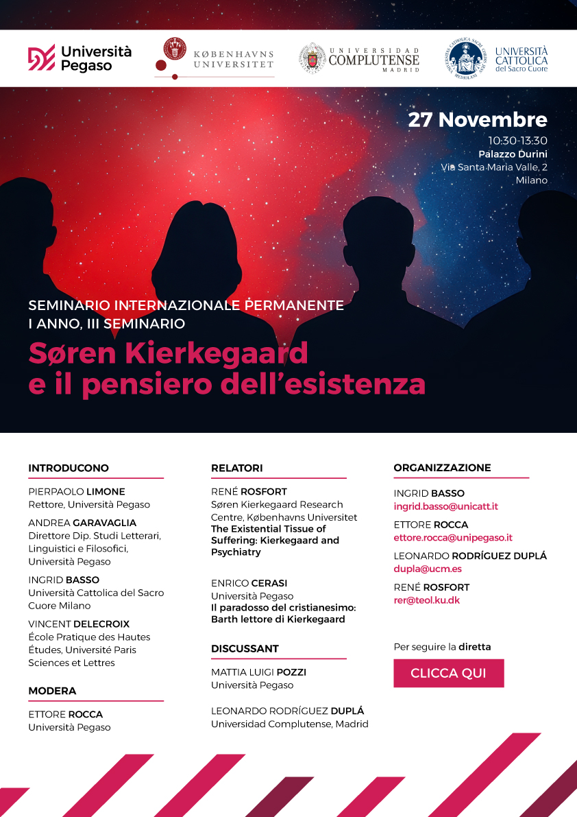 Seminario internazionale permanente Søren Kierkegaard e il pensiero dell’esistenza