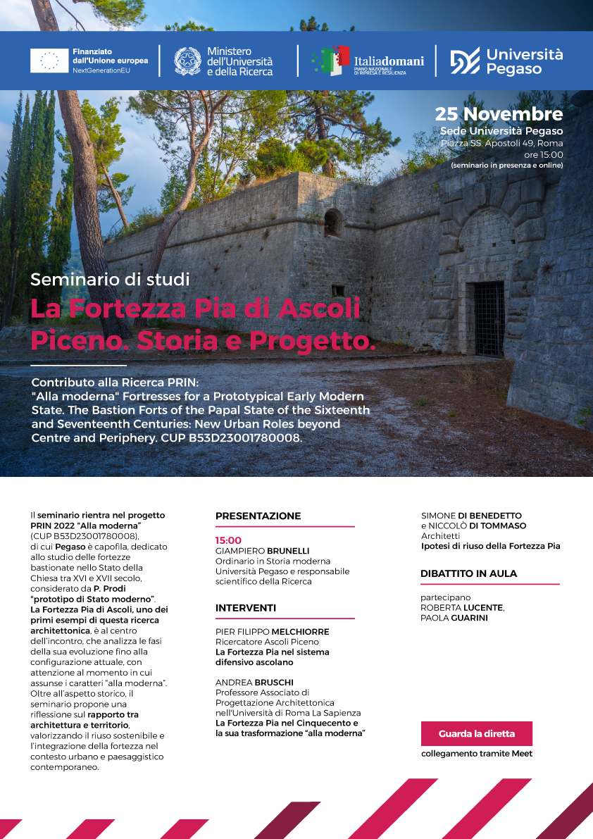 La Fortezza Pia di Ascoli Piceno. Storia e Progetto