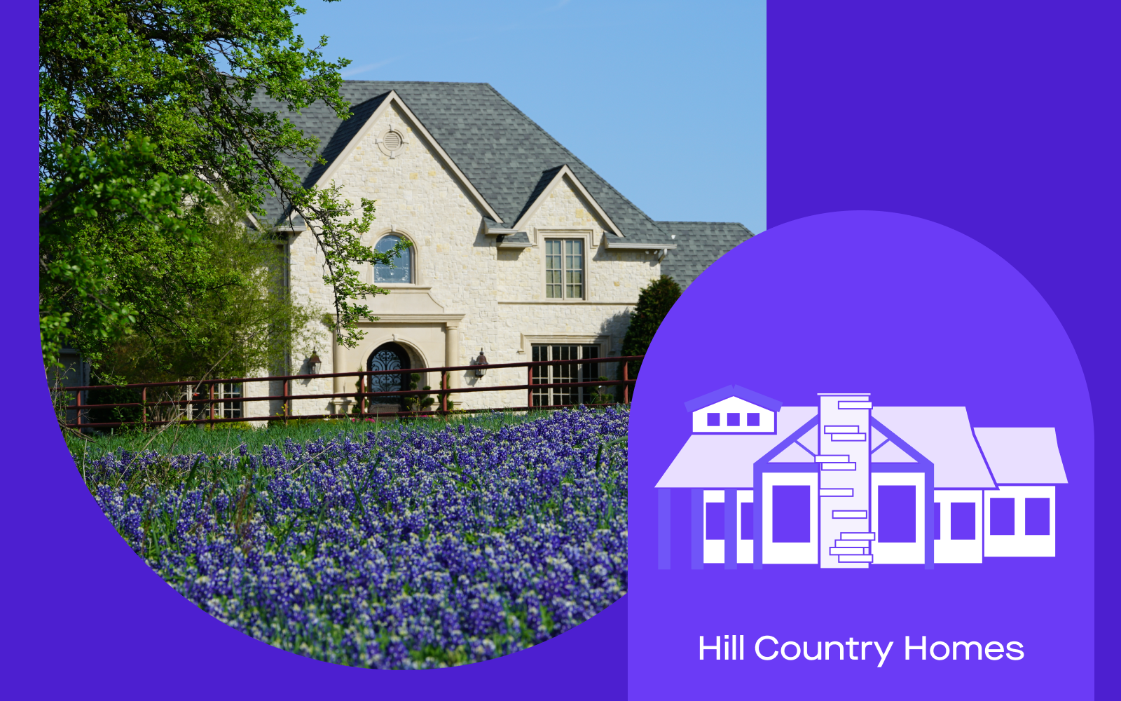 Image of Hill Country style homes in Austin, Texas