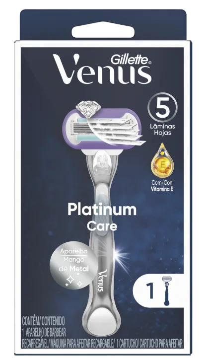 Maquinilla de afeitar para mujer Gillette Venus Deluxe Smooth Platinum Paquete