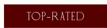 White text reading 'TOP-RATED' on a dark burgundy rectangular background