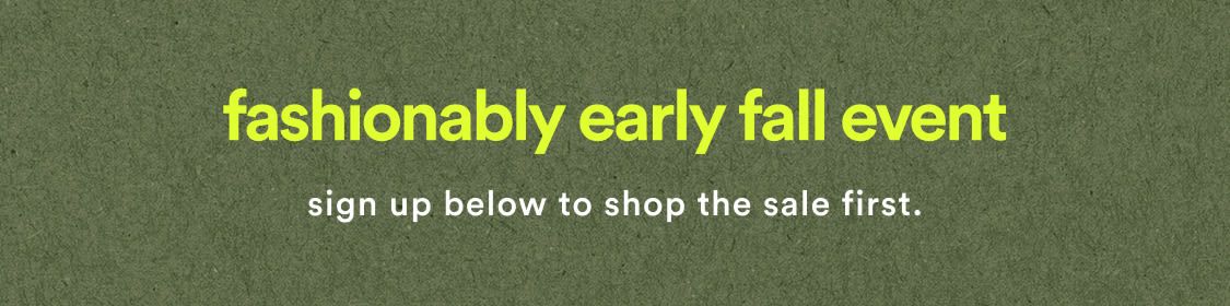 join anthroperks for first dibs on exclusive offers