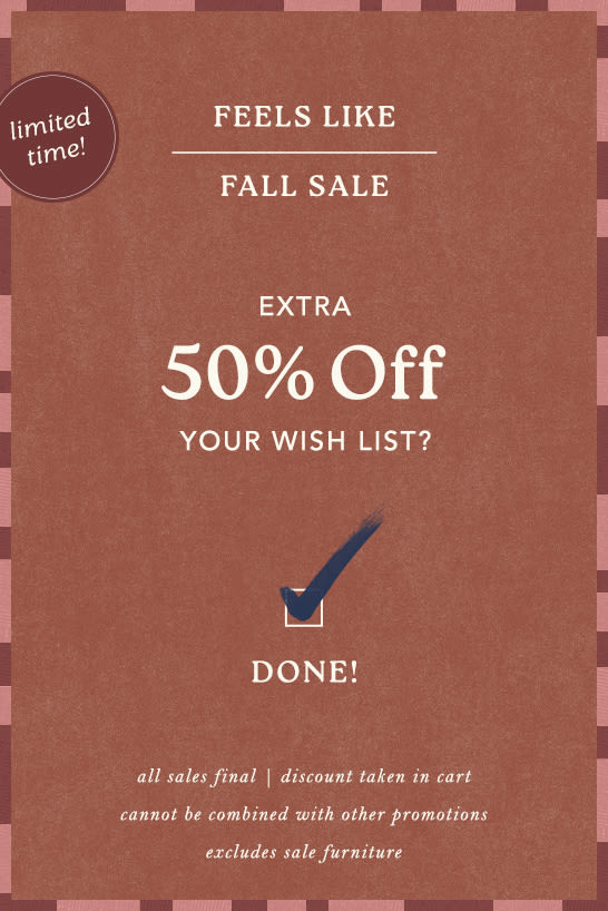 extra 50% off sale items