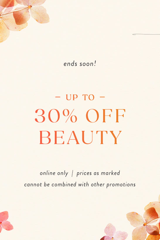 shop 30% off select beauty